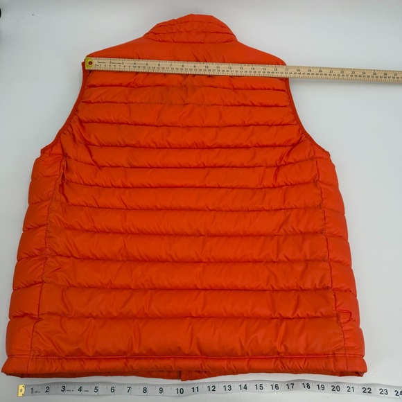 Patagonia Worn Wear Vest Mens XL Orange Down Sweater Full Zip 84622 STAINS - Picture 11 of 16